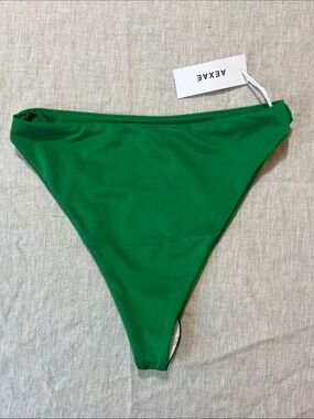 Aexae Green High-Cut Bikini Bottom. Size S. NWT.